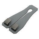 HEROFFIX 財布やバッグ 傘などのための1個 車のシートヘッドレストフック 頑丈な車のシートバックオーガナイザーフック グレーのフェイクレザー 金属 16...