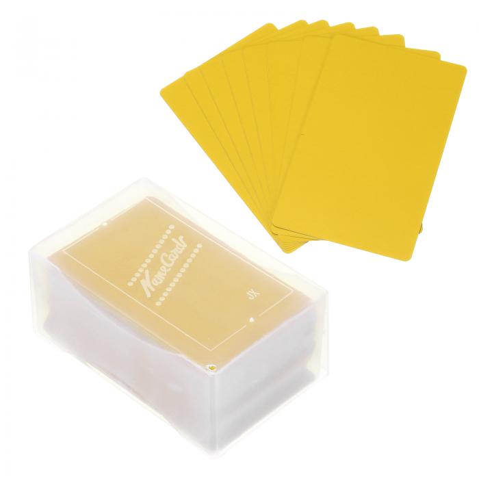 PATIKIL 0.21mmメタル名刺 180枚セット 空ホワイト名刺レー ザー彫刻用アルミニウム DIYギフトカード用 金色