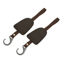 HEROFFIX 財布やバッグ 傘などのための2個セット 車のシートヘッドレストフック 頑丈な車のシートバックオーガナイザーフック 深い茶色のフェイクレザー 亜...