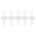 HOPESPANNER プラスチックホースバーブフィッティング5/32"インラインチェックバルブワンウェイノンリターンバーブホースフィッティングプラスチック5個
