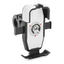 BULLSPANN バイク用スマホホルダー オートバイスクーター用 ハンドルバー電話マウント 回転式スマートフォンホルダー 11.5-17.8 cmのスマートフ...