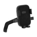 BULLSPANN バイク用スマホホルダー オートバイミラースクーター用 スマホマウント 回転式自転車スクーター用電話クリップ 12-18.3 cmのスマートフ...