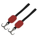HEROFFIX 財布やバッグ 傘などのための2個入りの車のシートヘッドレストフック 頑丈な車のシートバックオーガナイザーフック 赤い合皮メタル10.91