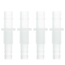 HOPESPANNER プラスチックホースバーブフィッティング9/32"から5/16"ホースID M9メススレッドスルーバルクヘッドフィッティングPP 4個