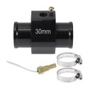 ACROPIX 12/24V ユニバーサル ウォーターテンプセンサーキット 1/8"NPT 30mm ブラックアダプター 150'F オン - 135'F オフ 自動車用ラジエーター&エンジン冷却用