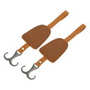 HEROFFIX 財布やバッグ 傘などのための2個入りの車のシートヘッドレストフック 頑丈な車のシートバックオーガナイザーフック ライトブラウンのフェイクレザー...