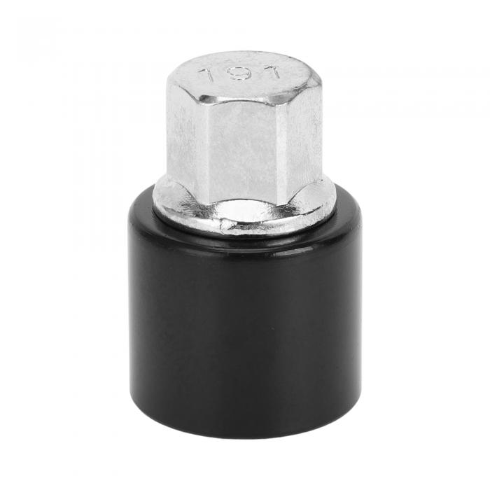 VekAuto ホイールロックナットはVolvoに対応オペル用の互換性があり耐久性のある＃191合金鋼製のブラック防犯ネジナットリムーバルキーソケットです。