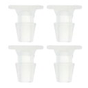 HEROFFIX 4個の水族館用プラスチックホースバーブフィッティング7/32"バーブパイプコネクタークリアPP