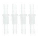 HOPESPANNER プラスチックホースバーブフィッティング15/64"から15/64"ホースID M9メススレッドスルーバルクヘッドフィッティングPP 4個