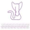 CAPASTEC ペーパークリップ メモクリップ 可愛い ブックマーク 書類整理/招待状/付箋/手紙/メモ帳用 文房具 オフィス 装飾 色が豊富 スタイルが多様 紫 猫 B型 10本入り