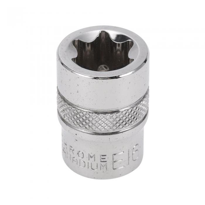 HEROFFIX 1個のインパクトソケット 耐久性のあるハードウェアツール 28mm シルバートーン 高炭素鋼 6ポイント 16mm 車やオートバイ ダートバイクの修理用 3/8インチドライブ