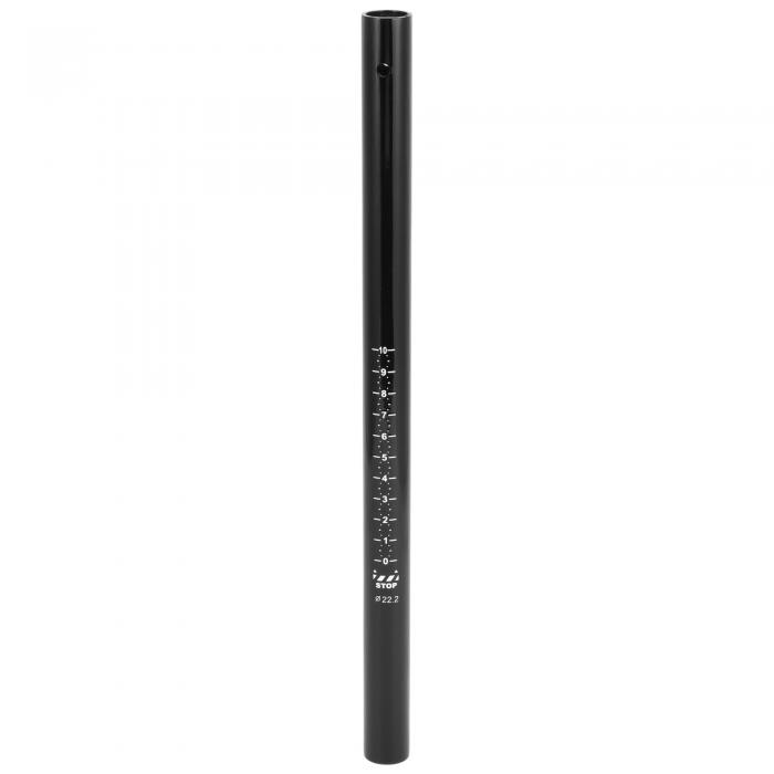 HEROFFIX 1個の子供用自転車チェアパーツサイクリングバイクシートポスト耐久性のあるバイクサドルポストシートチューブ22.2x350mm光沢黒カーボンファイバー