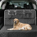 GLIDESMOOTH バックシート用犬用カーシートカバー マルチ層防水デザイン サイドカバー付きペットトランクマット s_u_vバックドッグバックシートカバー...
