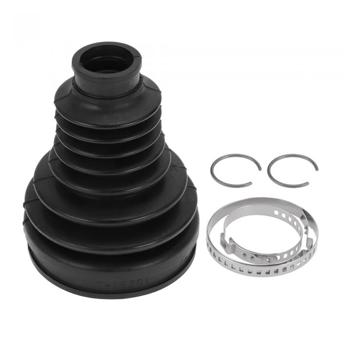 HEROFFIX BMWに対応 X3 2011-2017 BMWに対応 X4 2015-2018用1セットCVジョイントブーツキット 内部コンスタント・ベロシティ・ジョイントブーツW/クランプ No.31607620599 ブラックラバー