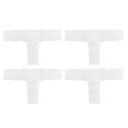 RATCHROLL 4個のプラスチックホースバーブフィッティング11/16" T 3ウェイスプライサージョイントホワイトPP