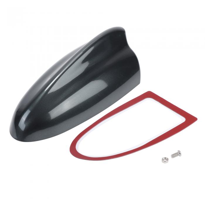 VekAuto シャークフィンアンテナカバー、車車載用汎用AM/FM信号屋根アンテナ自動車SUVトラックオフロードABS素材粘着ベースダークグレー