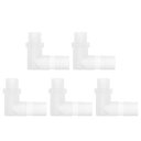 RATCHROLL 5個のプラスチックホースバーブフィッティング5/8"ホースバーブG3/8メスNPTエルボーバーブアダプタークリアPP