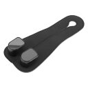 HEROFFIX 財布 バッグ 鍵 水筒 買い物袋用の1個の車のシートヘッドレストフック 頑丈な車のシートバックオーガナイザーフック ブラックフェイクレザー6.69"x3.03"