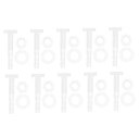 RATCHROLL 1セットプラスチックホースバーブ継手1/8"ホースIDバーブM5メススレッドスルーバルクヘッドフィッティングクリアPP