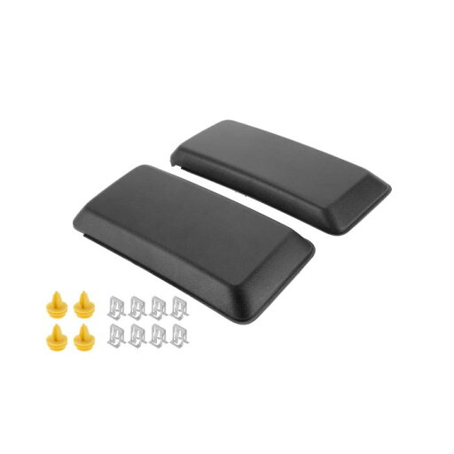 REPAIROCK 2018-2020年用フォードに対応F-150用フロントバンパーパッドフロント左右バンパーガードインサートパッドキャッププラスチックブラック1ペア REPAIROCK 2018-2020年用フォードに対応F-150用フロントバンパーパッドフロント左右バンパーガードインサートパッドキャッププラスチックブラック1ペア