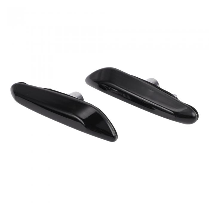 HOPESPANNER BMWに対応 3シリーズ2002-2005用のNo.63137165915/63137165916サイドマーカーライトカバー グレーのウインカーコーナーパーキングライトターンシグナルライトレンズプラスチック2個
