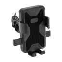 BULLSPANN バイク用スマホホルダー オートバイスクーター用 ハンドルバー電話マウント 回転式自転車スクーター用電話クリップ 9-16.5 cmのスマート...