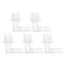 RATCHROLL 5個のプラスチックホースバーブフィッティング7/16"ホースバーブG1/2メスNPTエルボーバーブアダプタークリアPP