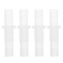HOPESPANNER プラスチックホースバーブフィッティング5/16"から5/16"ホースID M10メススレッドスルーバルクヘッドフィッティングPP 4個