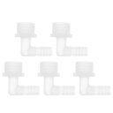 RATCHROLL 5個のプラスチックホースバーブフィッティング7/16"ホースバーブG3/4メスNPTエルボーバーブアダプタークリアPP