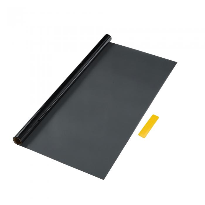 Motoforti カーボン2層車窓ティントフィルム VLT 34% IRR 45% UVR 93% ブラック 14.76 ft x 35.43 イン..