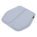 Partuto 1 Pc 47x46.5cm ユニバーサルカーシートクッション - 車の旅行用運転席保護パッドカバーアンチスリップ - ゲルグレー