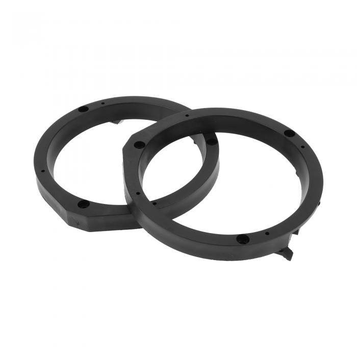 RATCHROLL スピーカースペーサーリングツィータースピーカースペーサーアダプター Toyotaに対応 Nissanに対応用防水スピーカーサブウーファーマウントスペーサーブラケットリングABS 2個