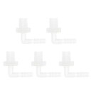RATCHROLL 5個のプラスチックホースバーブフィッティング5/32"ホースバーブG1/8メスNPTエルボーバーブアダプタークリアPP