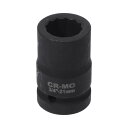 HEROFFIX 1個のインパクトソケット 耐久性のあるハードウェアツール 58mm ブラック 高炭素鋼 12ポイント 21mm 車両 オートバイ ダートバイクの修理用 3/4インチドライブ(2)