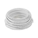 HEROFFIX 電気アース線 自動車用電源線 61 M ホワイト TC 1本 16AWG 2導体 完全絶縁&ソフトタッチジャケット ユニバーサル