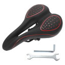 BULLSPANN 1セット 自転車サドル 防水自転車シートクッション ツール付き 快 適な衝撃吸収自転車サドル ロードバイク マウンテンバイク Eバイク用 ブ...