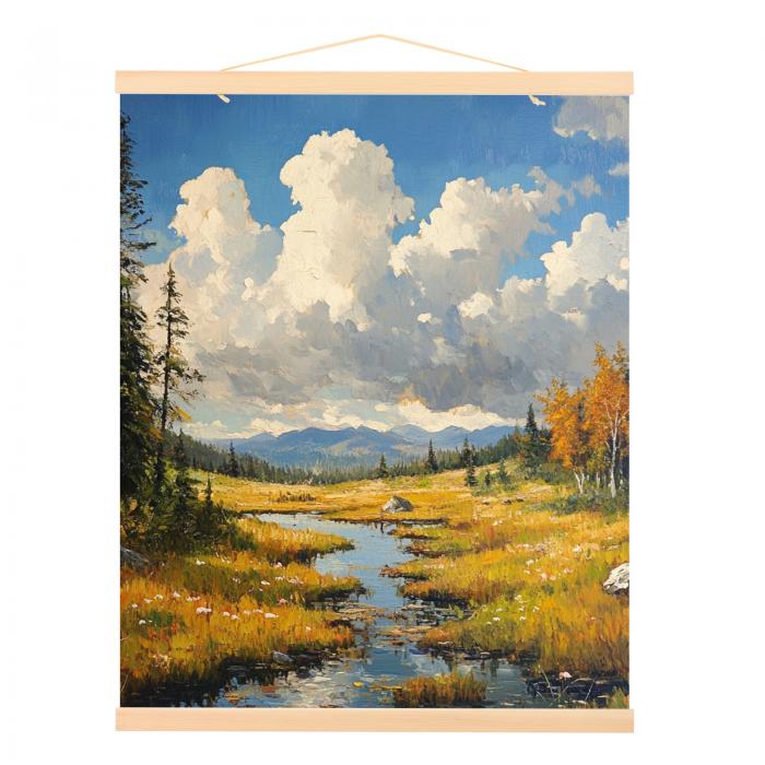 PATIKIL 1セット磁気ポスターハンガーフレーム16 インチ木製マグネットピクチャーハンガーフレーム幅広い写真 絵 地図用ハンギングキット ウッドカラー