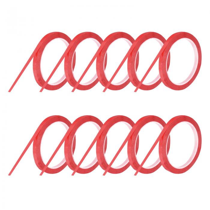 10ロール ホワイトボードテープ グラフィックチャートテープ 8mm 54.7ヤード アートテープ 薄いセルフ..