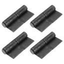 溶接可能なフラッグヒンジ 4個入り 4-8/9" x 2-5/9" 炭素鋼製溶接用ドアヒンジ 取り外し可能なピン付き溶接可能なリフトオフヒンジ 金属ゲートスイングドアトレーラーランプ用