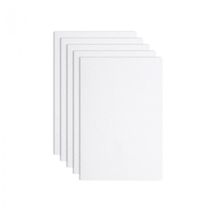 5パック ホワイトグリッターフォームシート 8 x 12