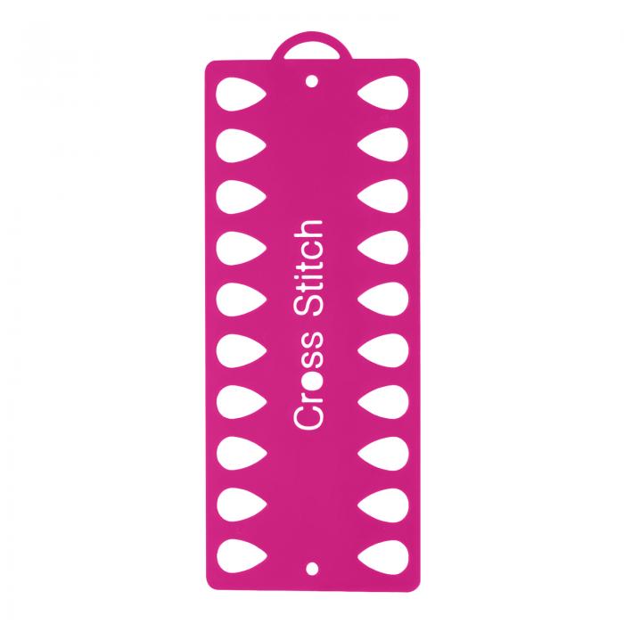 刺繍糸オーガナイザーカード 20ポジション付き プラスチッククロスステッチ糸オーガナイザー 糸収納巻..