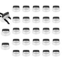 25個 アソートカラープラスチックスプリングコードロック ダブルホールスライダートグルクリップエンドストッパーファスナー ドローストリングパラコードバックパック...