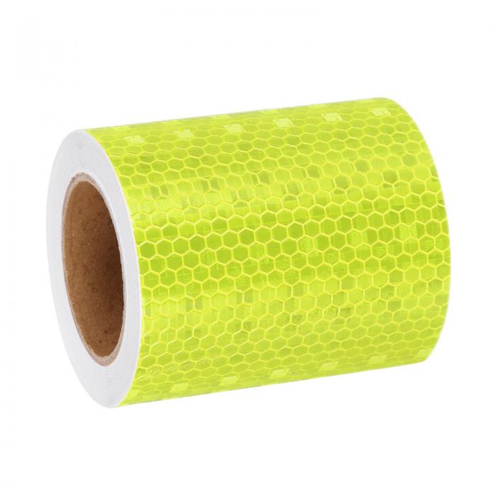 反射ステッカー 反射シート 警告表示テープ アロー 安全警告 自己粘着 防水 バイク用 5 M x 7.5cm 蛍光..