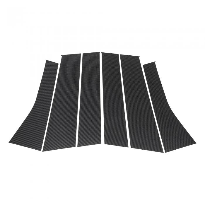 VekAuto 三菱に対応アウトランダー2005-2012用のドアピラーウィンドウトリムフロントリア左右アンチスクラッチステッカーピラーポストドアアウターエクステリアカバー6個