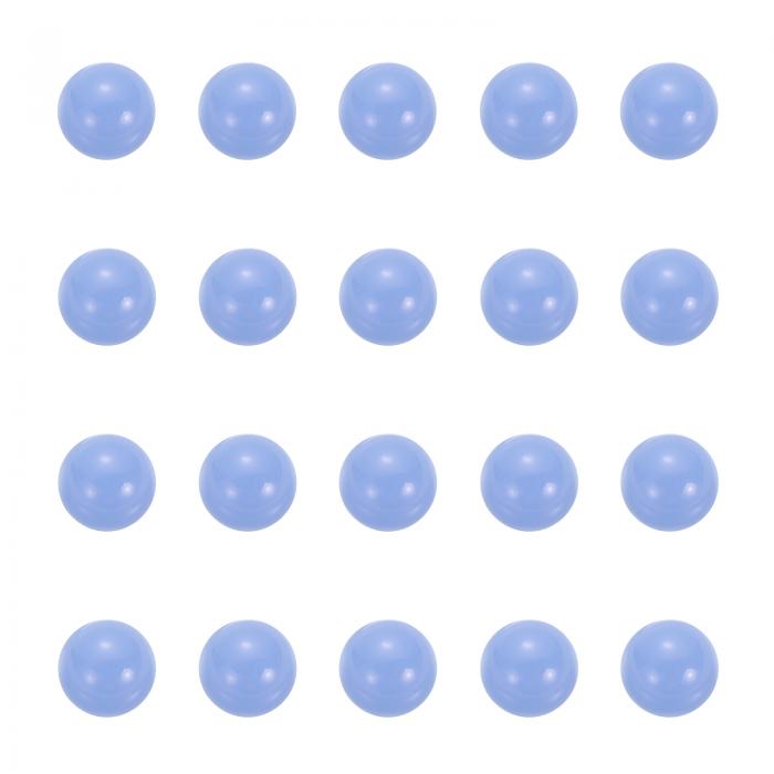 PATIKIL 20個 クォーツパールボール 6mm 丸いガラス水晶ロースビーズ 花瓶 フィラー レジンアート 宝石作り DIYクラフト ホームデコレーション ブルー