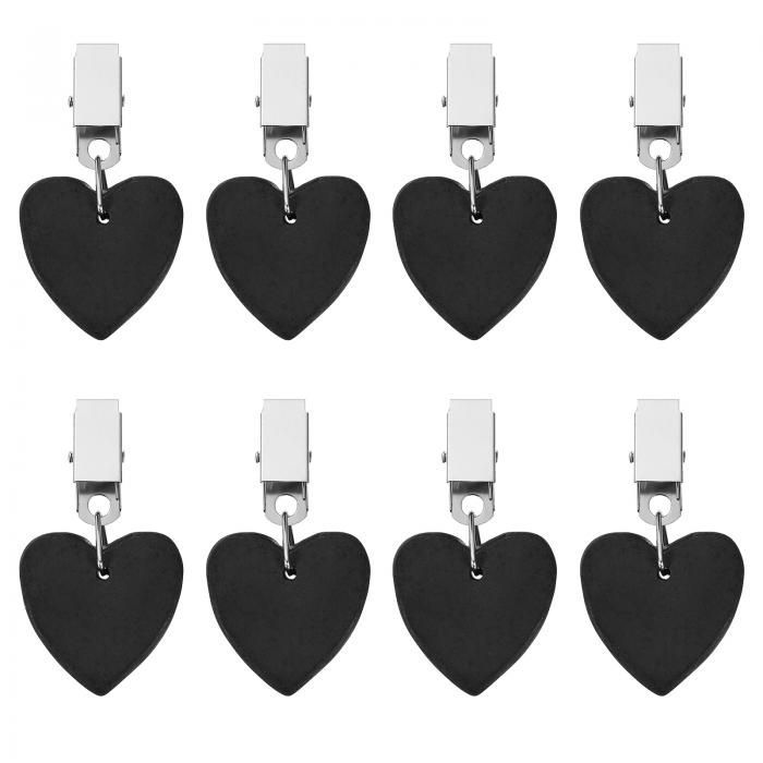 8個 テーブルクロスウェイト マーブルテーブルクロスペンダント メタルクリップハートシェイプテーブル..