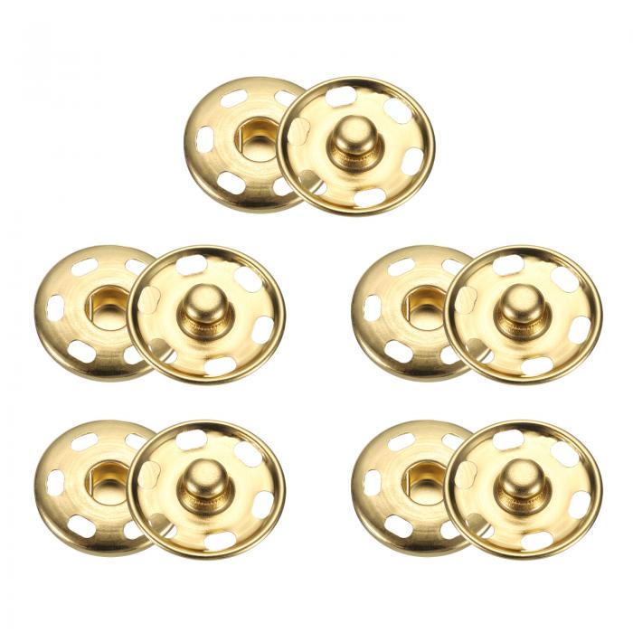 5セットの縫い付けスナップボタン23 mm金属スナップファスナーボタンファスナープレススタッドバックル 財布ハンドバッグ衣類製作用 金