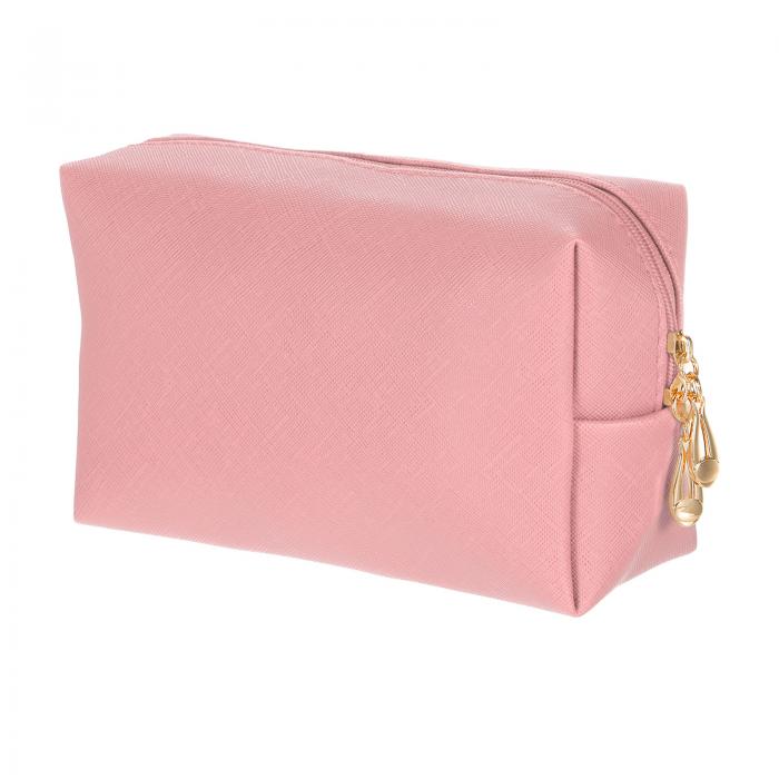 PUレザー製 正方形メイクポーチ 防水コスメティックオーガナイザーバッグ ジッパーポーチ 女性用 メイ..