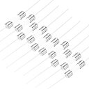 スローブローヒューズ タイムディレイ リードワイヤ セラミックヒューズ 5mm x 20mm 250V T20A 10個