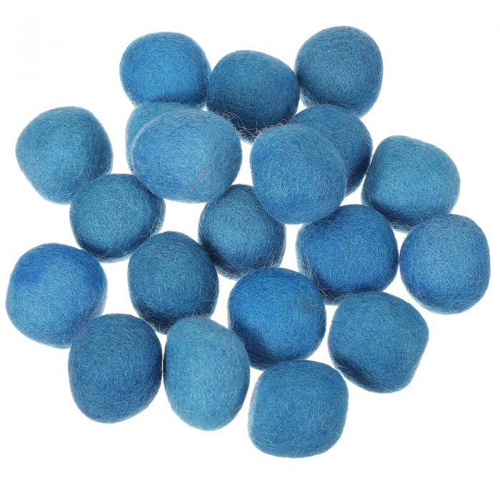 20個 ウールフェルトボールビーズ 1.2